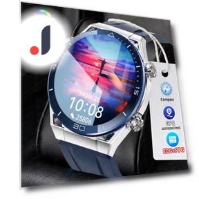 Умные часы с ECG+PPG, Bluetooth, вызовами, компасом и GPS — Умные часы, Tiktop2