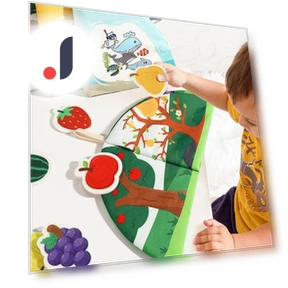 Детская тканевая книга для раннего развития — Игрушки для малышей, Picture Hung