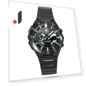 Edifice Windflow Analog Digital Smartphone Link Black Dial Tough Solar — Умные часы, Casio