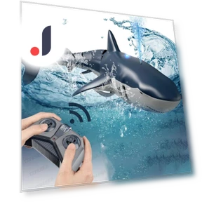 Умная радиоуправляемая игрушка Акула Кит с водным спреем — Водный транспорт, JJRC