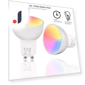 Умные светодиодные лампы GU10 WiFi RGBW — Светодиодные, Refreshing Home