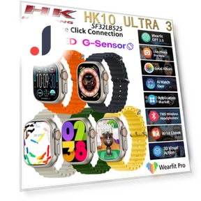 HK10 Ultra 3 AMOLED Смарт-часы — Умные часы, Wula Mall