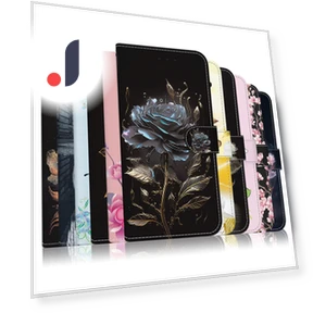 Кошелек-книжка с модными картинами из искусственной кожи — Наклейки, Best Phone Cases