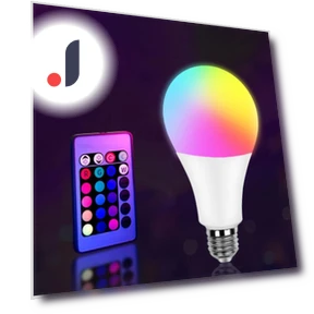 RGB-лампочка E27 с ИК-пультом дистанционного управления — Светодиодные, Chic Home