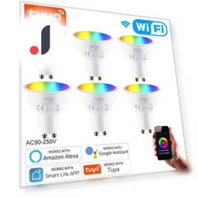 Умные светодиодные лампы GU10 RGB+CW — Светодиодные, JOHO - CarGear