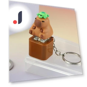 Мультяшная клавиатура Capybara Fidget Keychain — Блоки, Safety toy