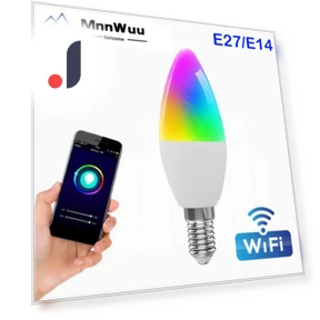 Светодиодная лампа E14 RGB с Wi-Fi — Светодиодные, MnnWuu