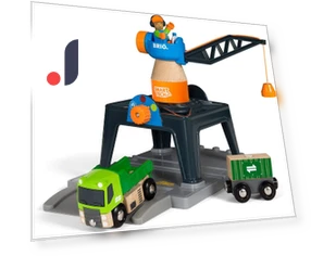 Деревянная игрушка Smart Tech Tower Crane Rail — Конструкторы, Arkadia Japan