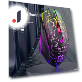 Двухрежимная бесшумная игровая мышь с RGB-подсветкой — Коврики для мыши, Computer boost
