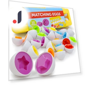 Умные яйца Монтессори в чашке — Игрушки для малышей, Bai Fen Bai Toys