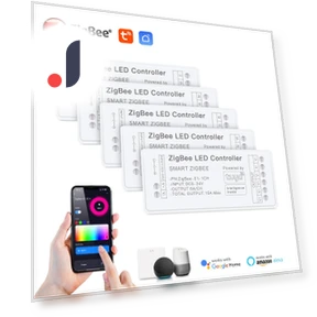 Контроллер светодиодной ленты Zigbee 3.0 RGB CCT RGBW — LED ленты, HOME-Auto-001
