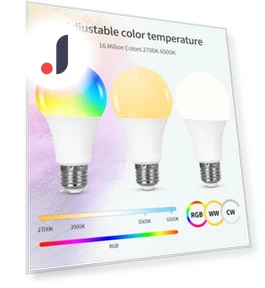 Умная светодиодная лампа RGB CW — Светодиодные, Build My Home