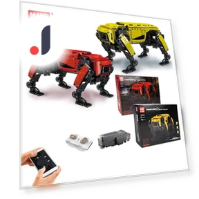 Технический робот-игрушечный радиоуправляемый моторизованный Boston Dynamics Модель большой собаки AlphaDog — Конструкторы, MOULD KING