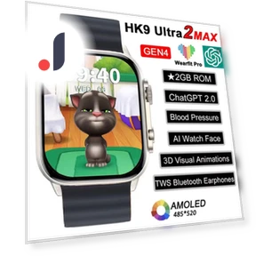 Смарт-часы AMOLED с NFC и ChatGPT — Браслеты и клипсы, Happy World Electronics