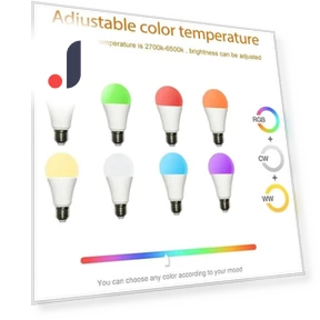 Умная лампочка E27 светодиодная RGB — Светодиодные, Rainbow Rain