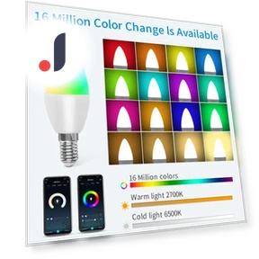 Умная LED лампочка RGB — Светодиодные, Rainbow Rain