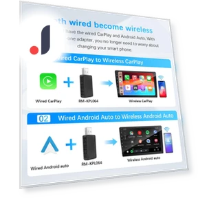 Беспроводной адаптер Carplay Android Auto 2 в 1 — Аксессуары для телефонов, Xixi Global Purchasing