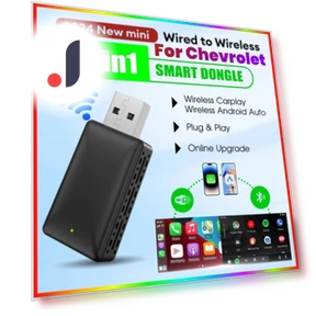 Беспроводной адаптер Carplay Android Auto Wireless Smart Dongle 2in1 — Автомагнитолы, JOHO - CarGear
