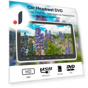 Подголовник с монитором DVD-плеера — Видео для подголовников, Car Accessories