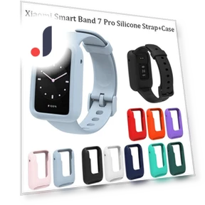 Чехол 2-в-1 + ремешок для Xiaomi Smart Band 7 Pro — Ремешки для фитнес-браслетов, PINSENDA