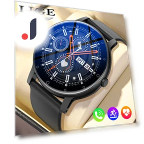 Круглый экран высокой четкости Модные умные часы Bluetooth — Умные часы, LIGE