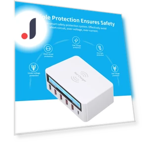 Умная зарядная станция с 6-портовым ЖК-дисплеем и USB-док-станцией — Зарядные устройства, 3d printing machine