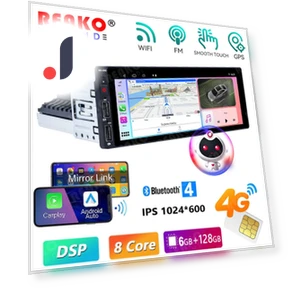 Универсальный 1 Din 4G Авто Радио Android Мультимедийный Плеер — Автомагнитолы, Reakosound
