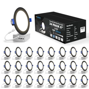 24 упаковки 6-дюймовых встраиваемых светильников, VOLISUN