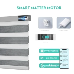 Моторные жалюзи Zebra с пультом дистанционного управления, BLINDIT