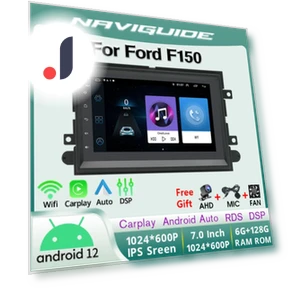 Автомобильное радио с беспроводным Carplay и Android Auto — Автомагнитолы, NAVIGUIDE Car Life