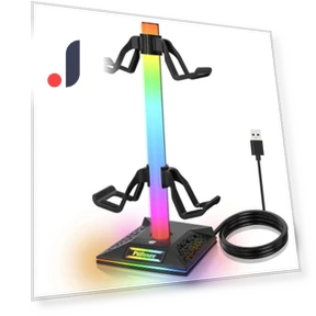 Игровой контроллер с RGB подсветкой и держатель для наушников — USB Лампы, FourAll