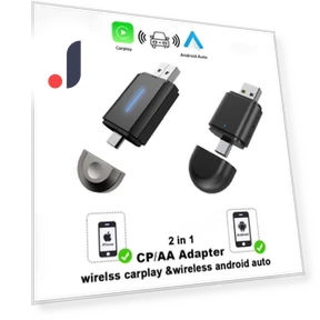 2 в 1 беспроводной адаптер CarPlay и Android Auto — Автомагнитолы, World Auto Parts