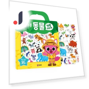 Наклейки Pinkfong, животные, умная учеба — Наклейки, Board M Factory