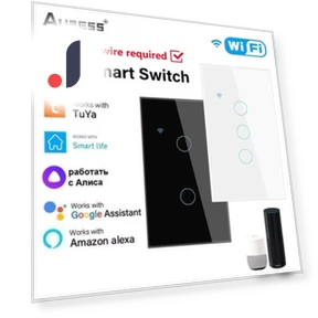 Сенсорный выключатель света с поддержкой WiFi — Диммеры, AUBESS