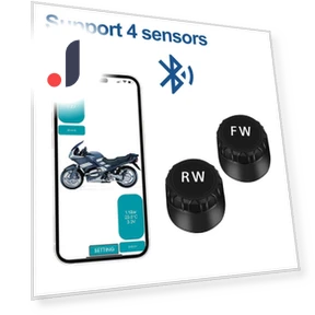 Система контроля давления в шинах мотоцикла с поддержкой Bluetooth — Датчики давления в шинах, A Auto Parts Mall