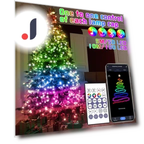Рождественская елка RGB фонари — Гирлянды для дома, 1Traveling