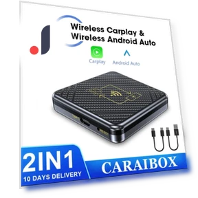Mini 2 в 1 Ai Box проводной беспроводной CarPlay и Android Auto адаптер — Аксессуары для телефонов, A Auto Parts Mall