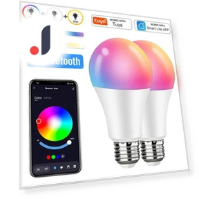 Умная лампа E27 RGB + WW + CW — Светодиодные, TOP MALL-005
