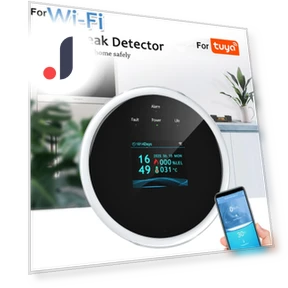 Умный WiFi ЖК-дисплей детектор утечки газа — Детекторы и сигнализации газа, Serene Homes