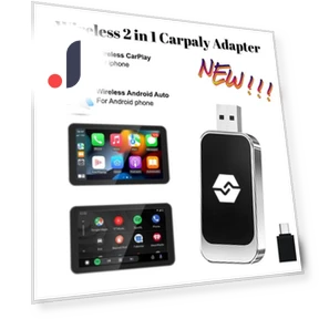 Беспроводной адаптер CarPlay 2 в 1 с Android Auto — Автомагнитолы, 888 Auto Parts Town
