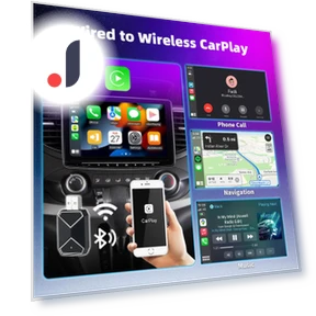 2 в 1 беспроводной адаптер CarPlay и Android Auto — Аксессуары для телефонов, RuJia Home Decor