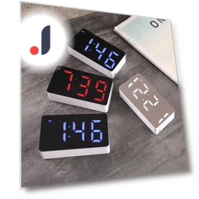 Светодиодное зеркало-будильник — Часы, Comfort Homeware