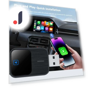 Mini проводной беспроводной 2 в 1 AI Box Carplay 5G WiFi и Bluetooth 5.0 Android Auto — Аксессуары для телефонов, A Auto Parts Mall