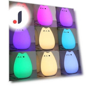Силиконовый светодиодный ночник в виде кошки — Ночники, Rainbow Rain