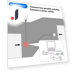 Мини Wi-Fi Переключатель DIY 2-позиционный выключатель управления Реле времени — Умные модули, AE Selection