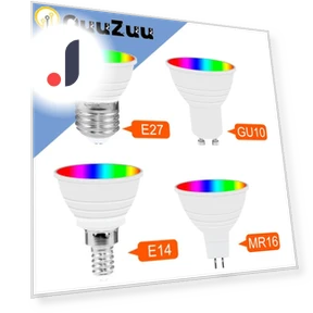 RGB лампочка E27 светодиодная умная лампа — Светодиодные, OuuZuu