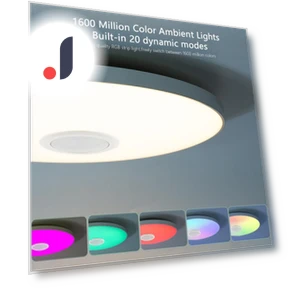 Круглый потолочный светильник с Bluetooth LED и динамиком — Потолочные светильники, Rainbow Rain