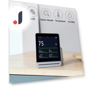 Сенсорный экран Qingping Smart Home Датчик температуры и влажности — Комнатные термометры, Qingping
