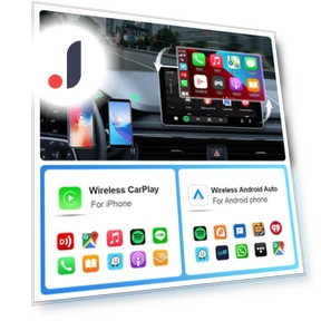Беспроводной адаптер Android Auto и Carplay 2 в 1 — Аксессуары для телефонов, JOHO - CarGear