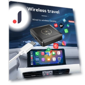2 в 1 автомобильный AI BOX беспроводной CarPlay Dongle и Android Auto Box — Автомагнитолы, YJMP Auto Parts
